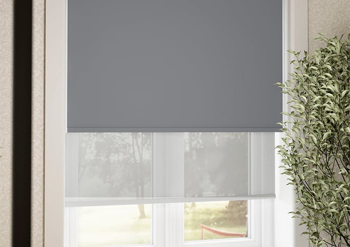 Rimini (Blackout), Storm Cloud & Optima Dawn - Double Roller Blind - Image 5